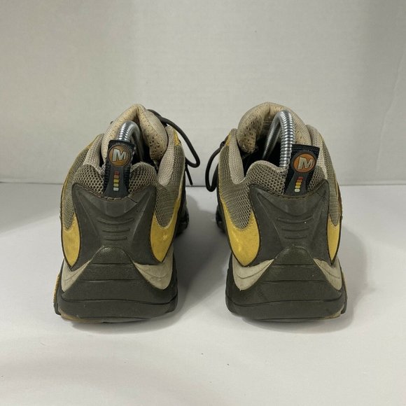 Merrell Reactor Ventilator Hiking Shoe Continuum Mens 8.5 Yellow Charcoal Vibram - Picture 6 of 9